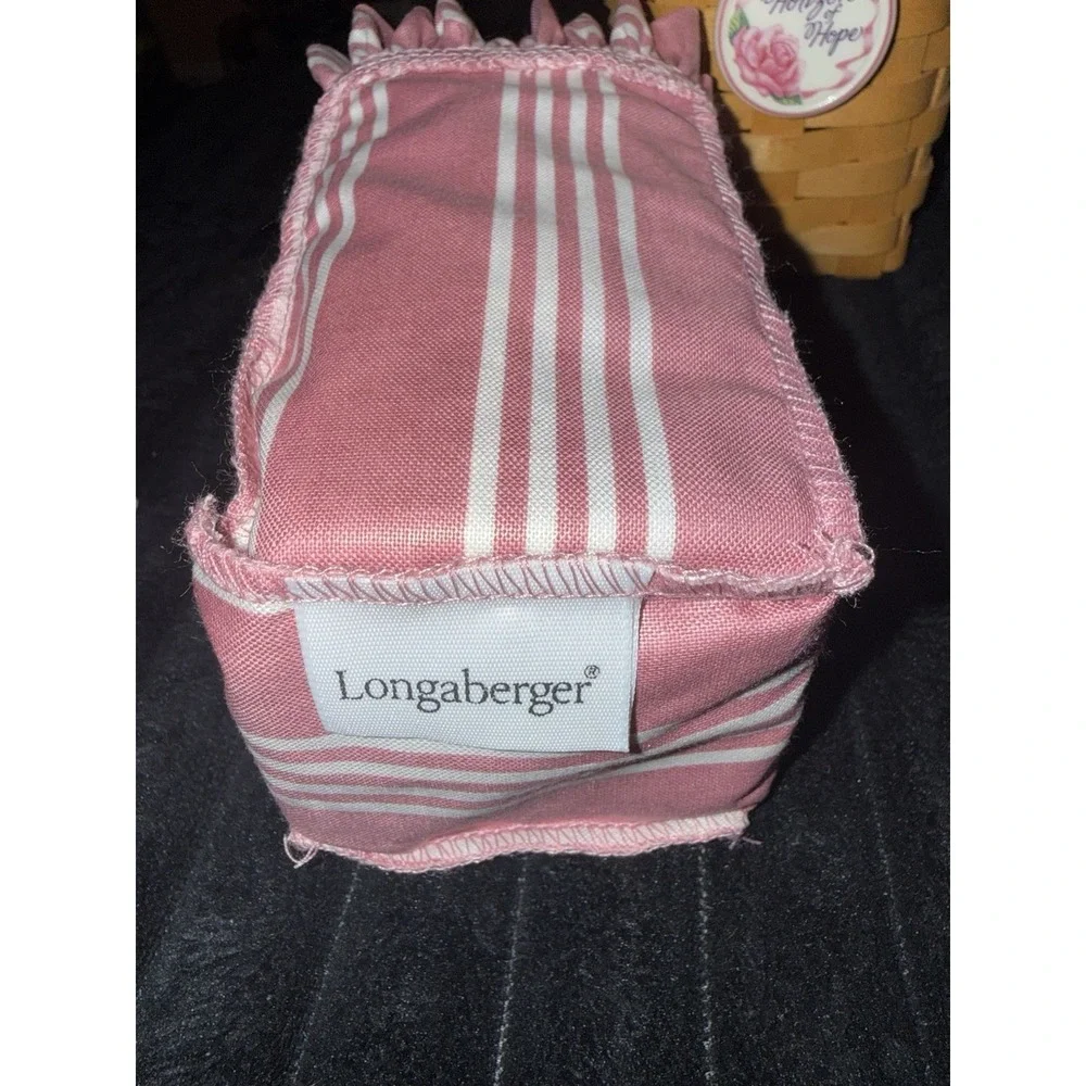 1998 Longaberger Horizon of Hope Basket w/‎ Protector/Liner and Tie On